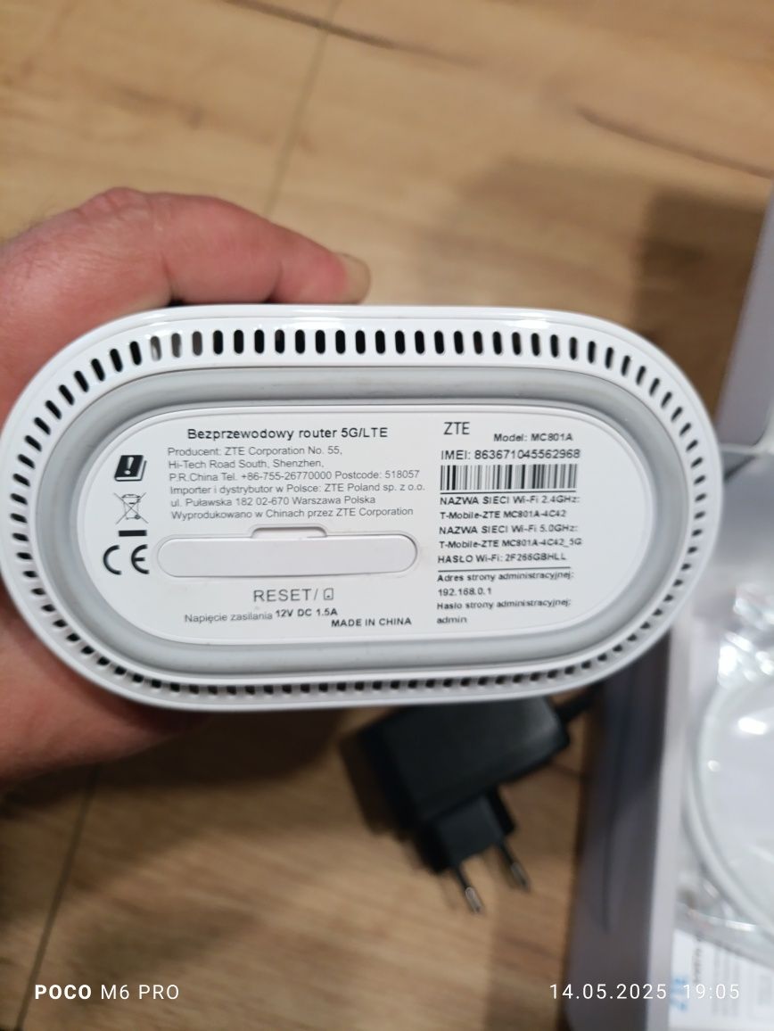 Router 5G ZTE MC801A