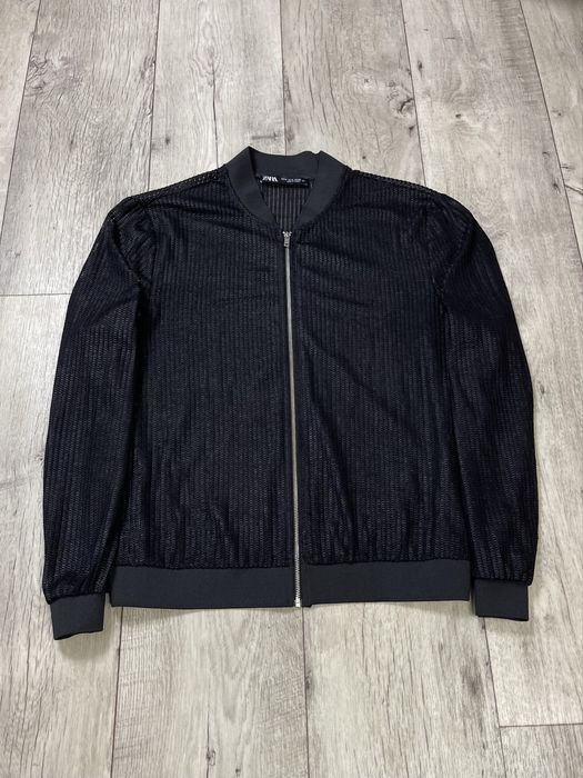 Zara кофта бомбер 32 XL размер женская черная оригинал