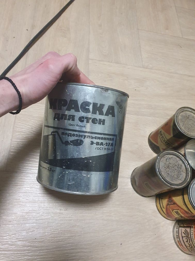 Баночки жестяные ссср