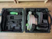Bruzdownica do betonu 3100W 4000 obr/min 2 tarcze i laser