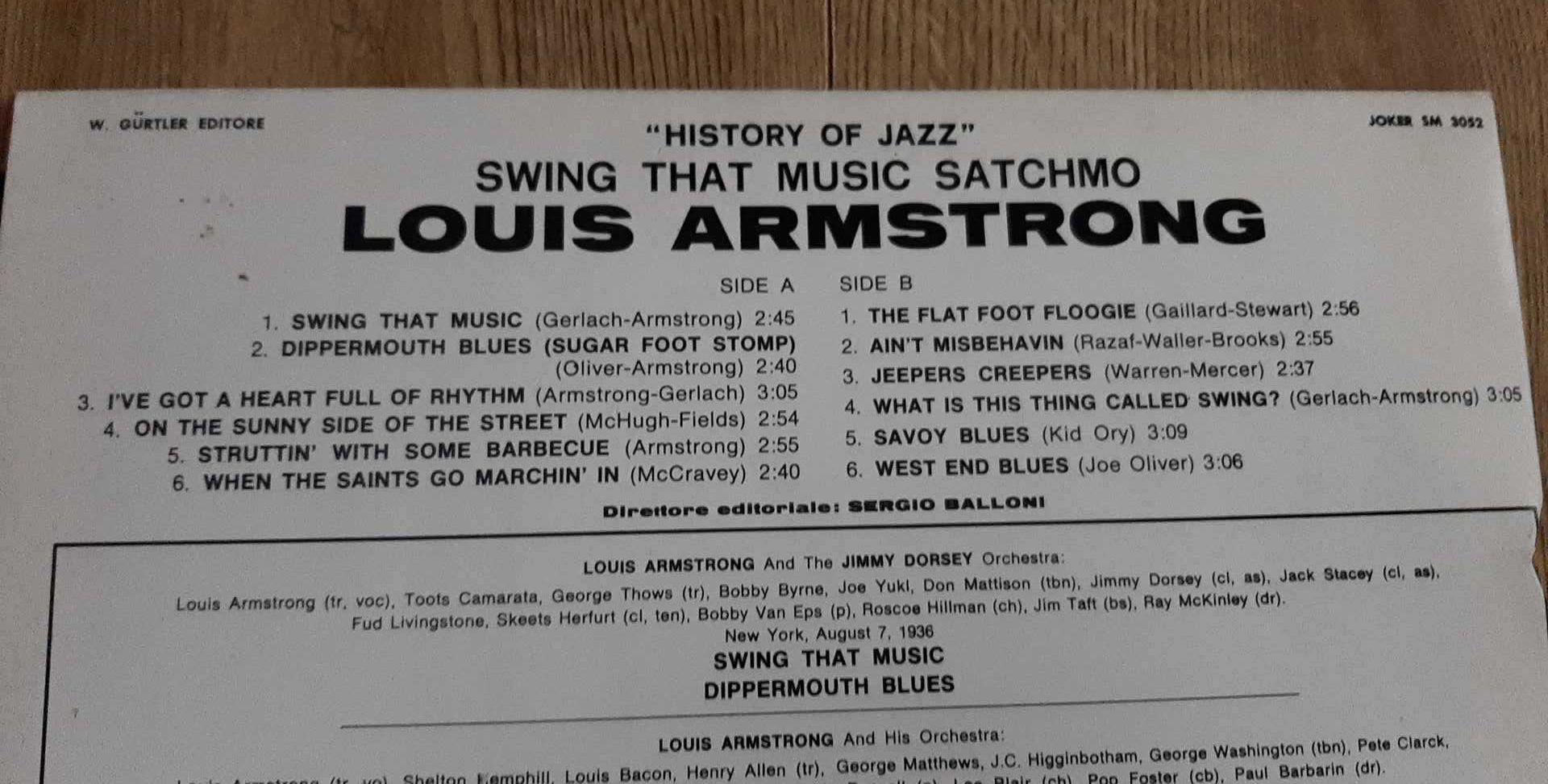 Louis Armstrong “Orginal Recording 1936-39” - płyta winylowa