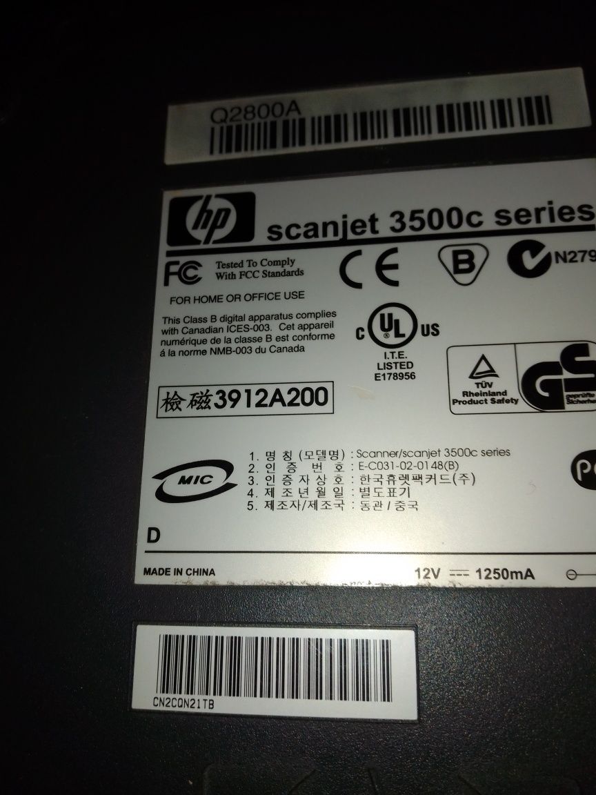 Продам сканер hp scanjet 3500c