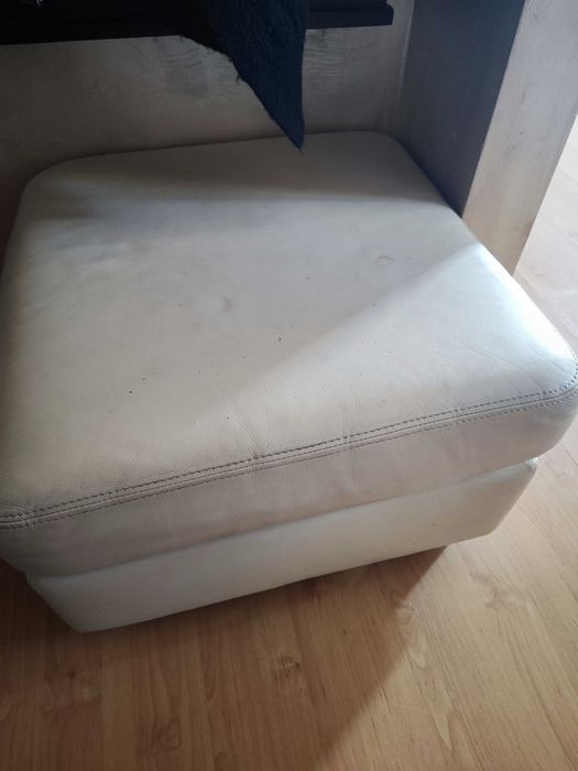 Pufa skórzana. Prawdziwa skóra naturalna