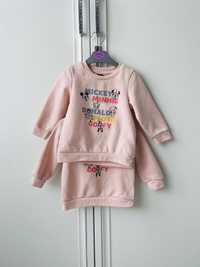 Сведр свитер кофта Primark Disney 86 12-18 рожевий розовый фліс флис
