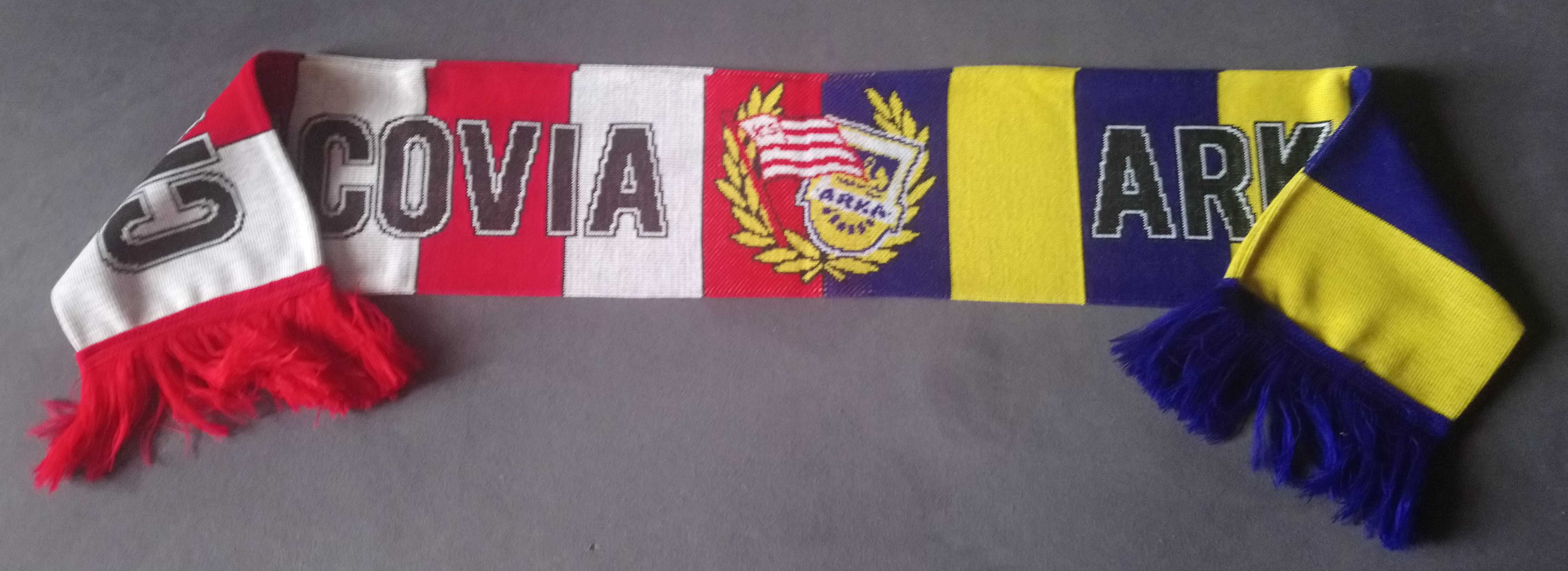 CRACOVIA KRAKÓW & ARKA GDYNIA !! Szalik szal piłkarski sportowy