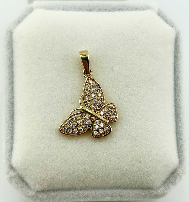 Złota zawieszka Motyl Motylek 1,57 g PR.585 14K
