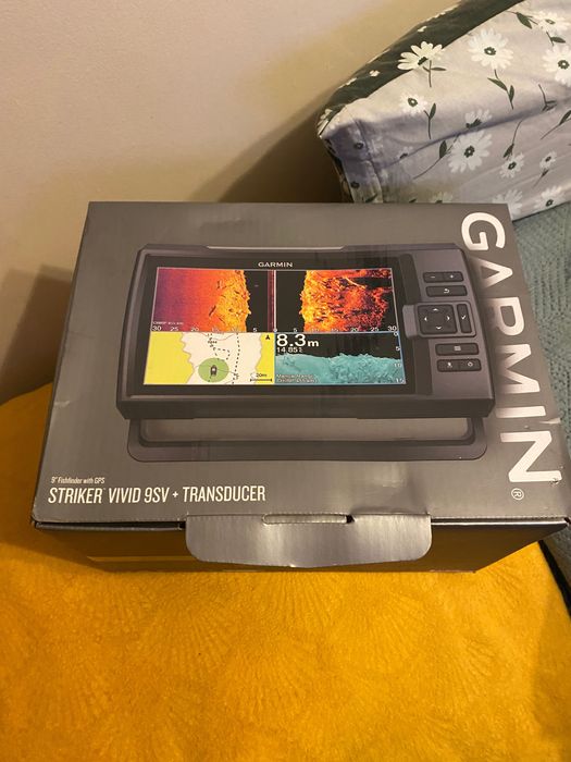 Echosonda Garmin Striker Vivid 9SV+ osprzęt, przetwornik i gwaranacja