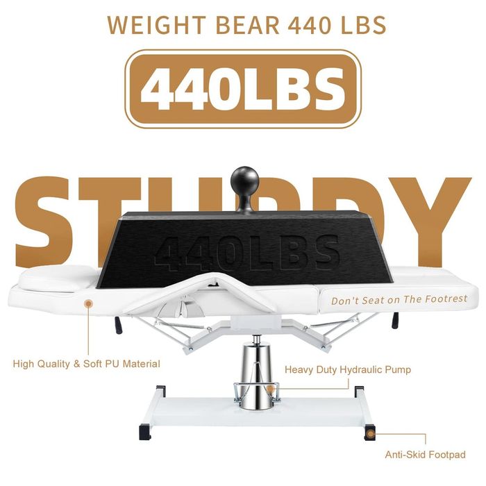 Marquesa Hidráulica Giratória 360º - Ajustável, Confortável