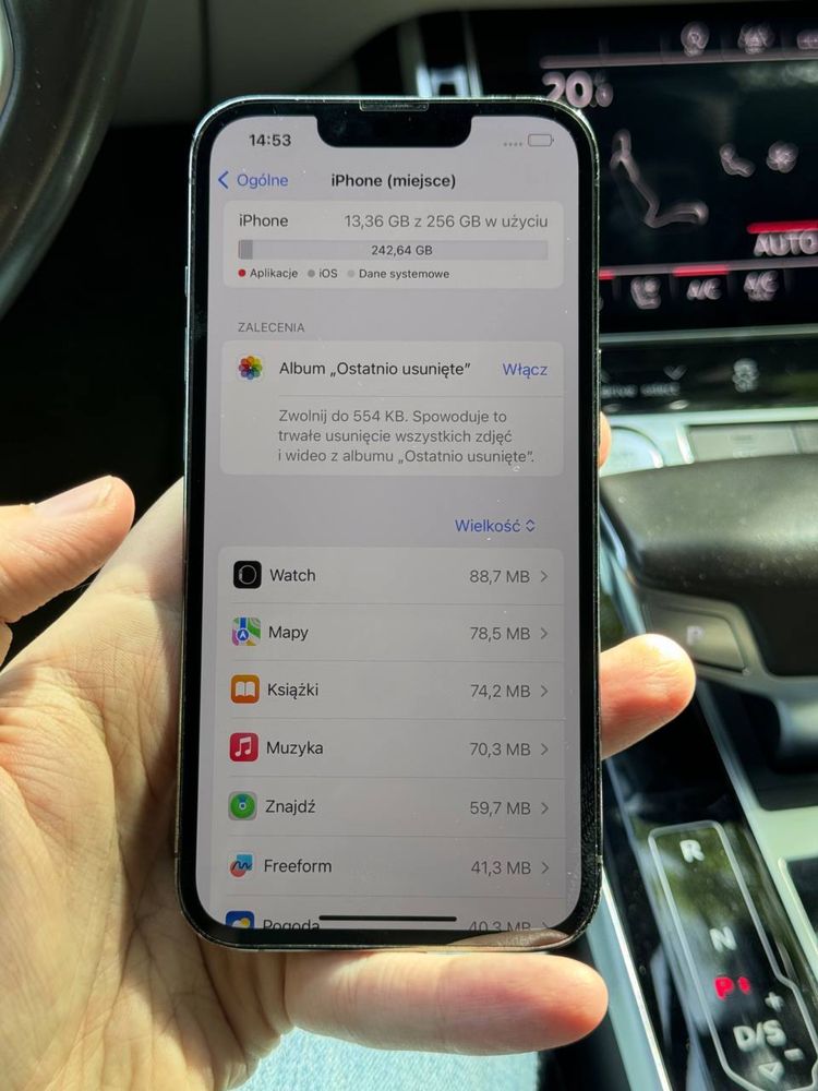 iPhone 13 pro 256Gb Space Gray Bateria 93% Gwarancja