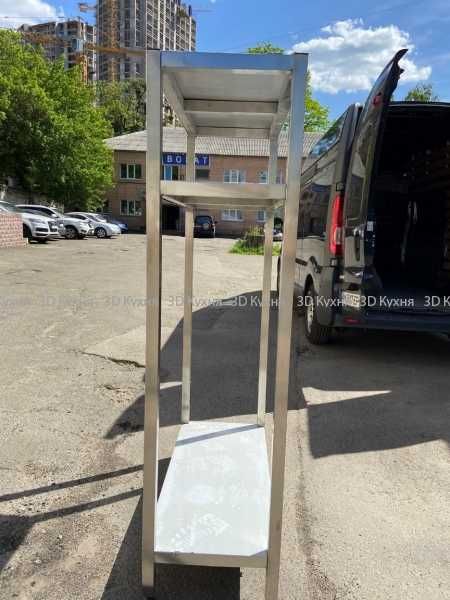 Б/в стелажі полиці з нержавійки для кухні кафе ресторана бара магазину
