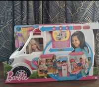 Nowa!!Karetka mobilna Barbie Mattel samochód dźwięk sygnał