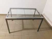 Mesa de vidro extensivel