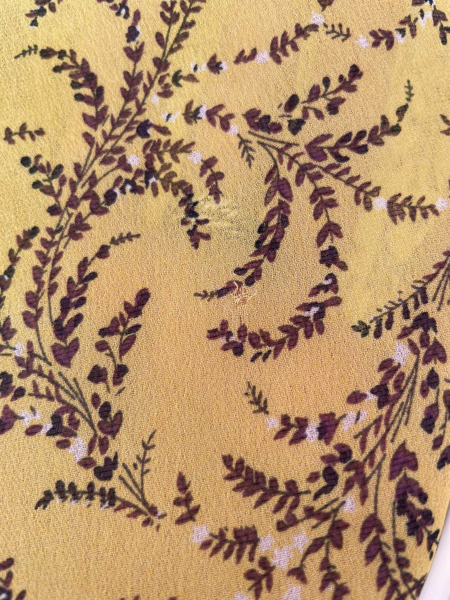NA-KD bluzka wiązana żółta letnia kimono kwiaty boho XS 34 S 36