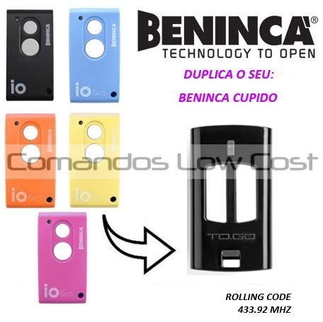 Comando Original BENINCA TO GO WV / VA, NOVOS