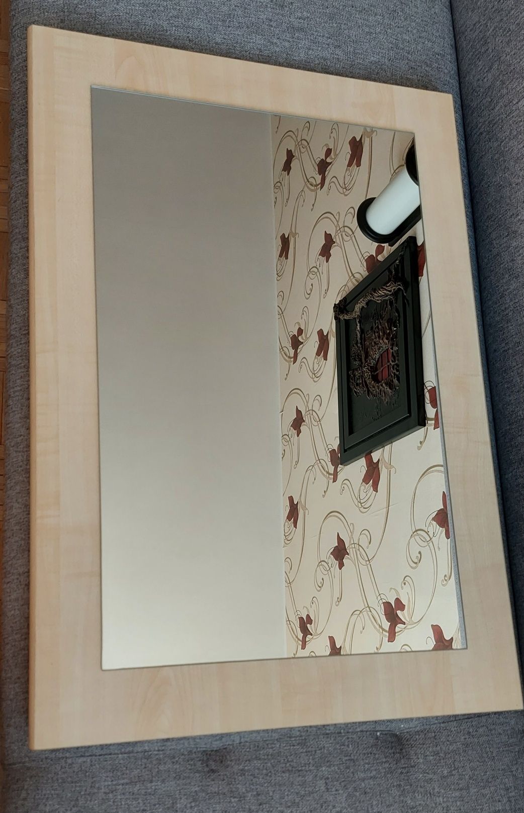 Lustro podstawa drewno solidne ciężkie na ścianę