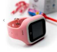 Smartwatch rosa com GPS