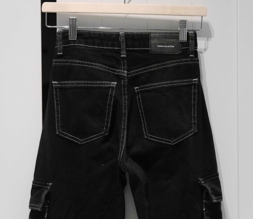 Bershka Cargo świetne spodnie 32 XXS