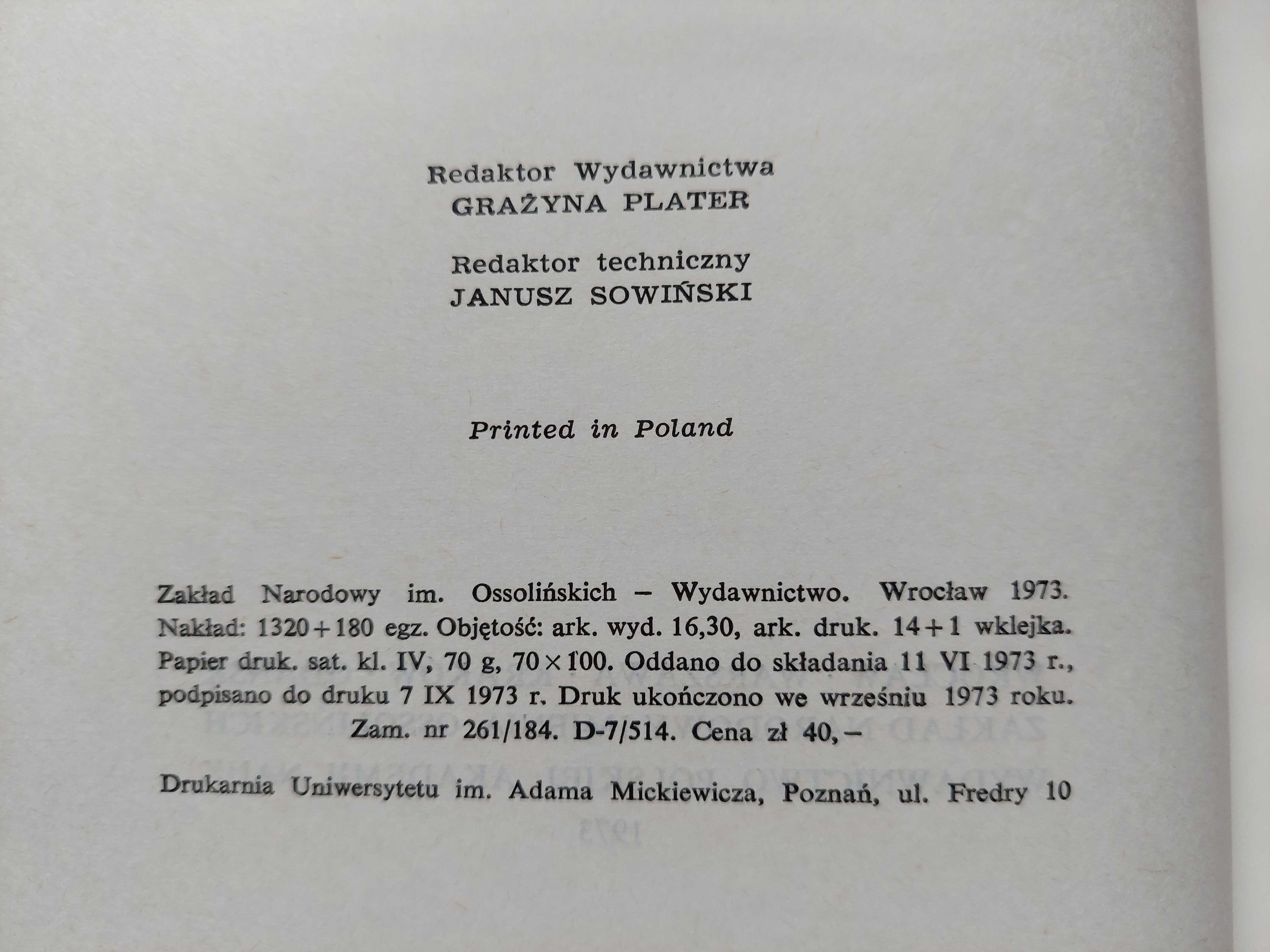 "Groteska w teatrze Stanisława Ignacego Witkiewicza" Lech Sokół