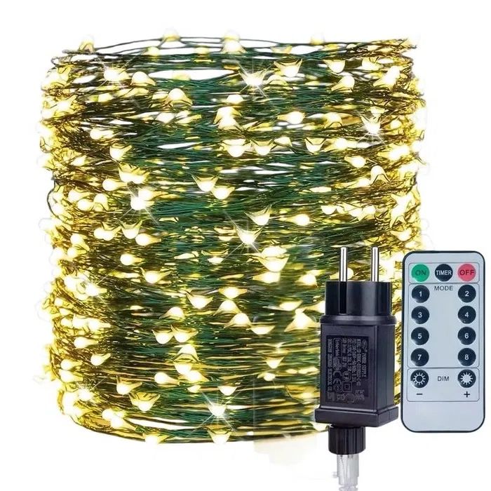 Гирлянда роса 30,50,100м Ялинка Польща мішура хвойна лапа гірлянда рос