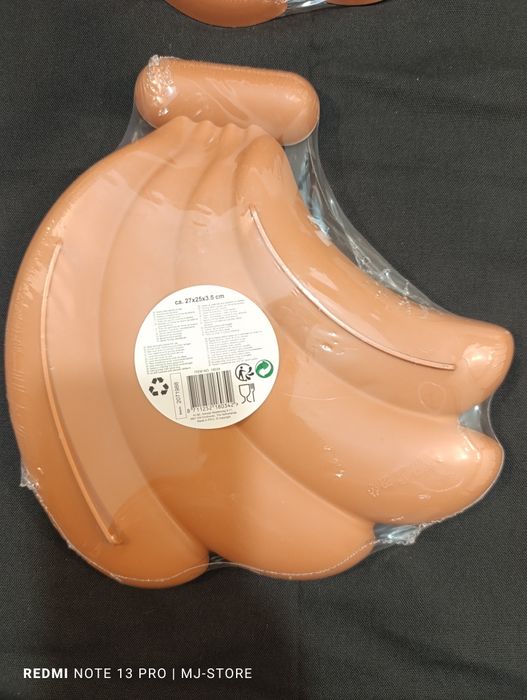 Talerz na przekąski w kształcie kisci bananów