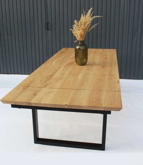 Stół masywny loft koza rozkładany szufladowo pod wymiar dąb 220cm