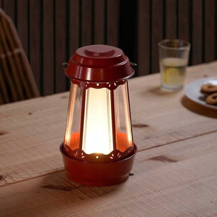 Ikea lampa  SOMMARLÅNKE red czerwona-  do ładowania USB-C port