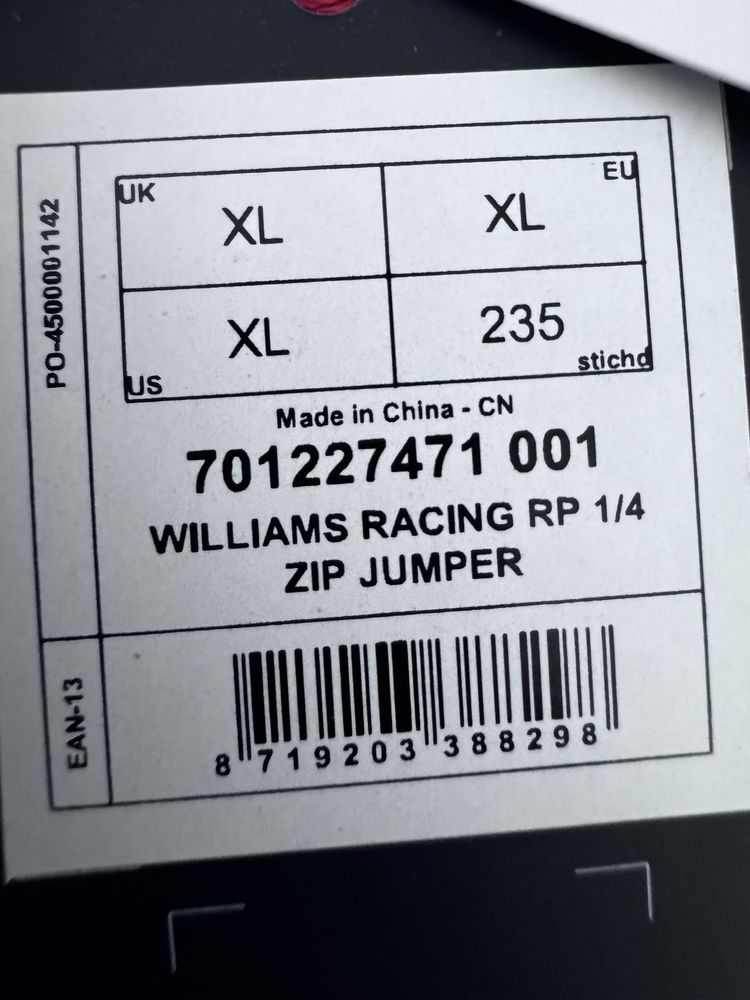 Bluza softshell Puma Williams Racing