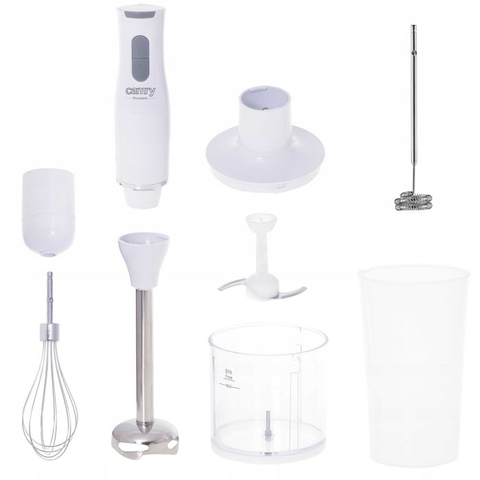 Blender Ręczny Wielofunkcyjny Mikser z Nakładkami i Misą NOWY