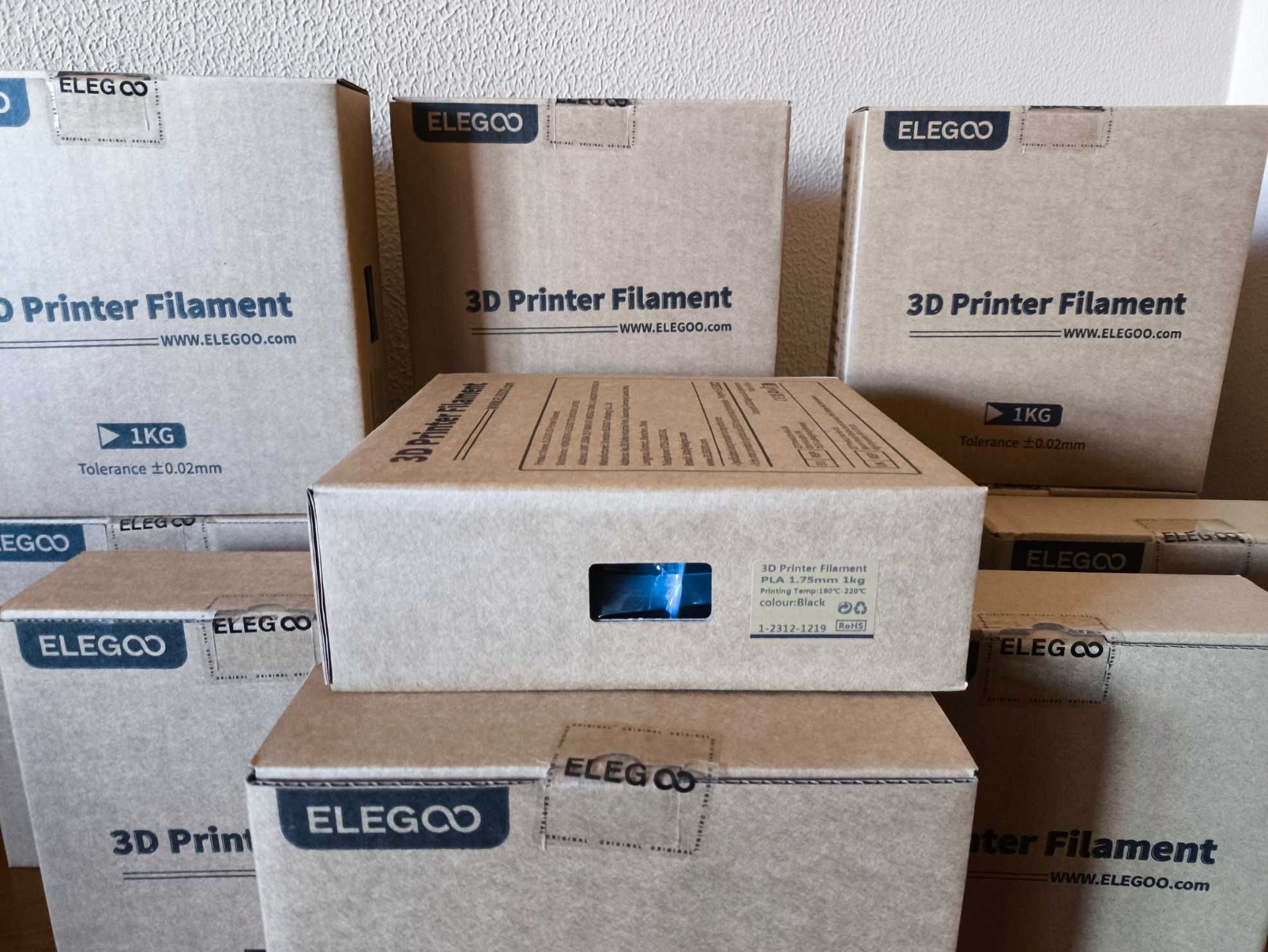 Filamento PLA Impressão 3D Elegoo Preto