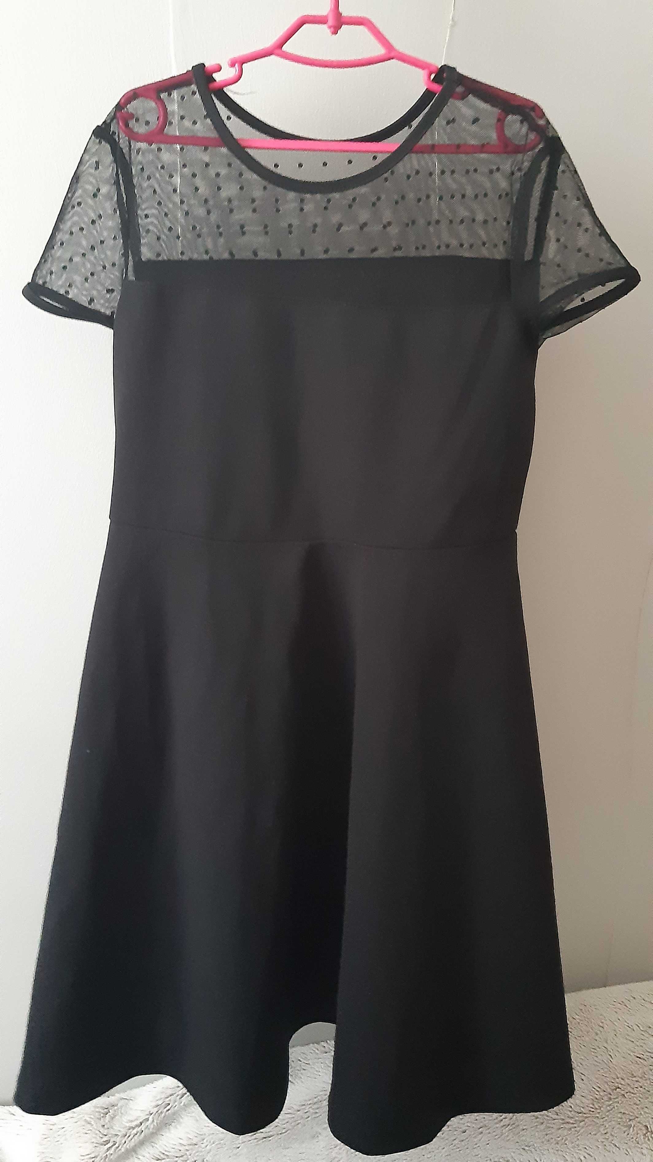 Sukienka dziewczęca, czarna Shein, 146/152