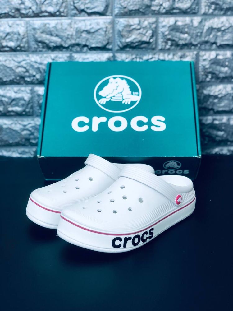 Новинка сезона! Женские кроксы белые стиль! Комфорт! Мода! Crocs!