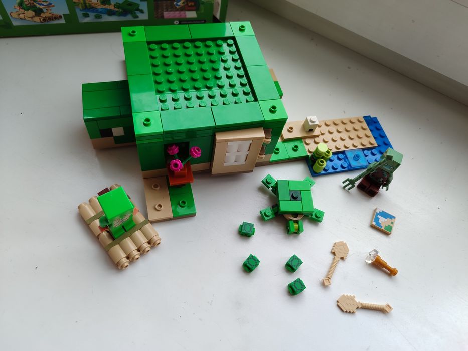 Конструктор лего майнкрафт черепаха