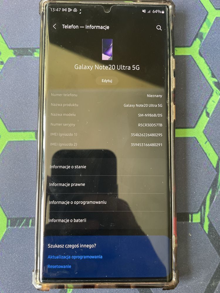 Samsung note 20 ultra 5 G