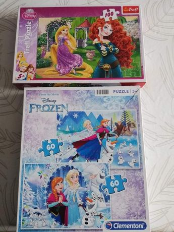 Puzzle Elsa i księżniczki