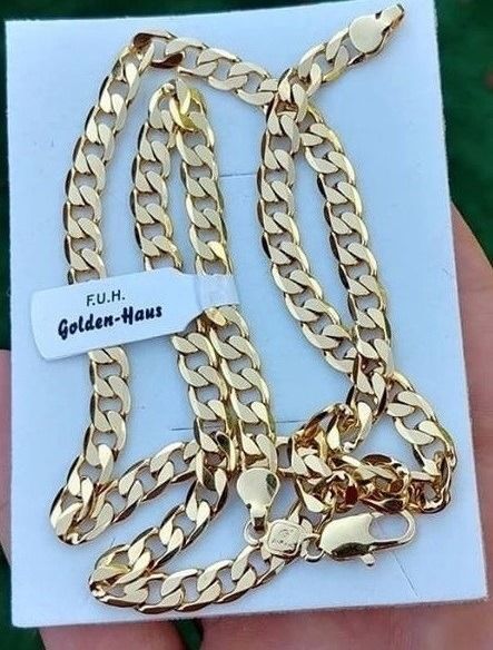 Luksusowy łańcuszek męski PANCERKA 24 karaty 50 cm 5,5mm GWARANCJA