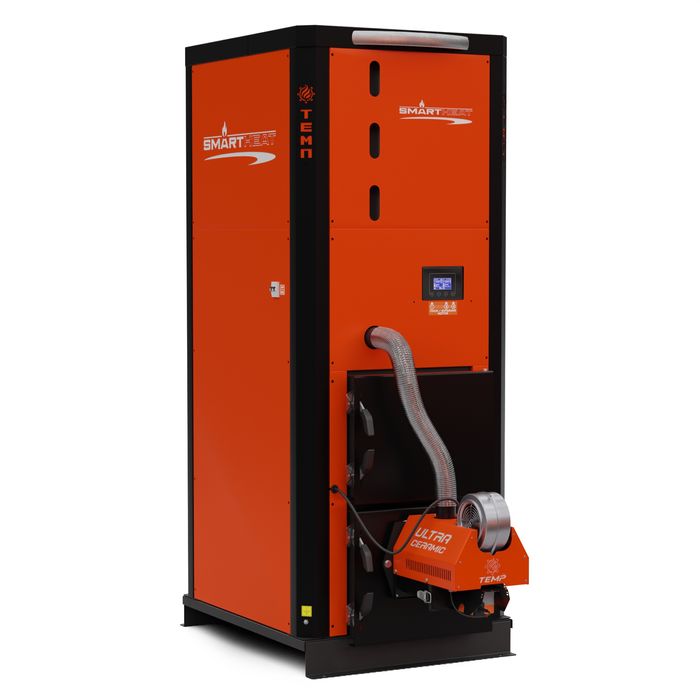 Пелетний котел. Котел твердотопливный. Котел Холмова.