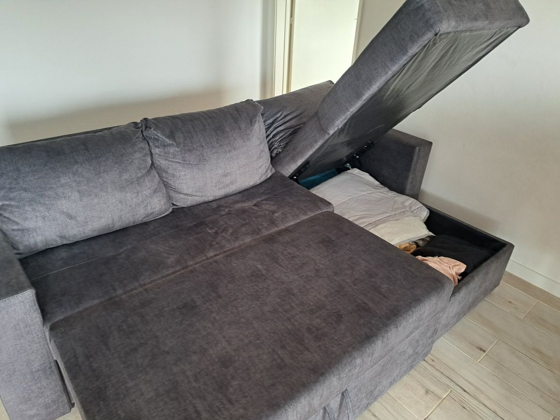 Sofa cama e arrumação medidas: 225cm×140cm