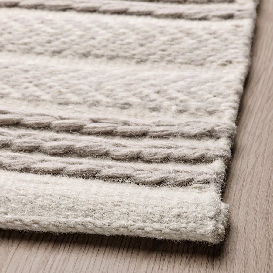 Ikea VAGNAT Dywan tkany kremowy szary Aztecki BOHO 170 x 240 cm