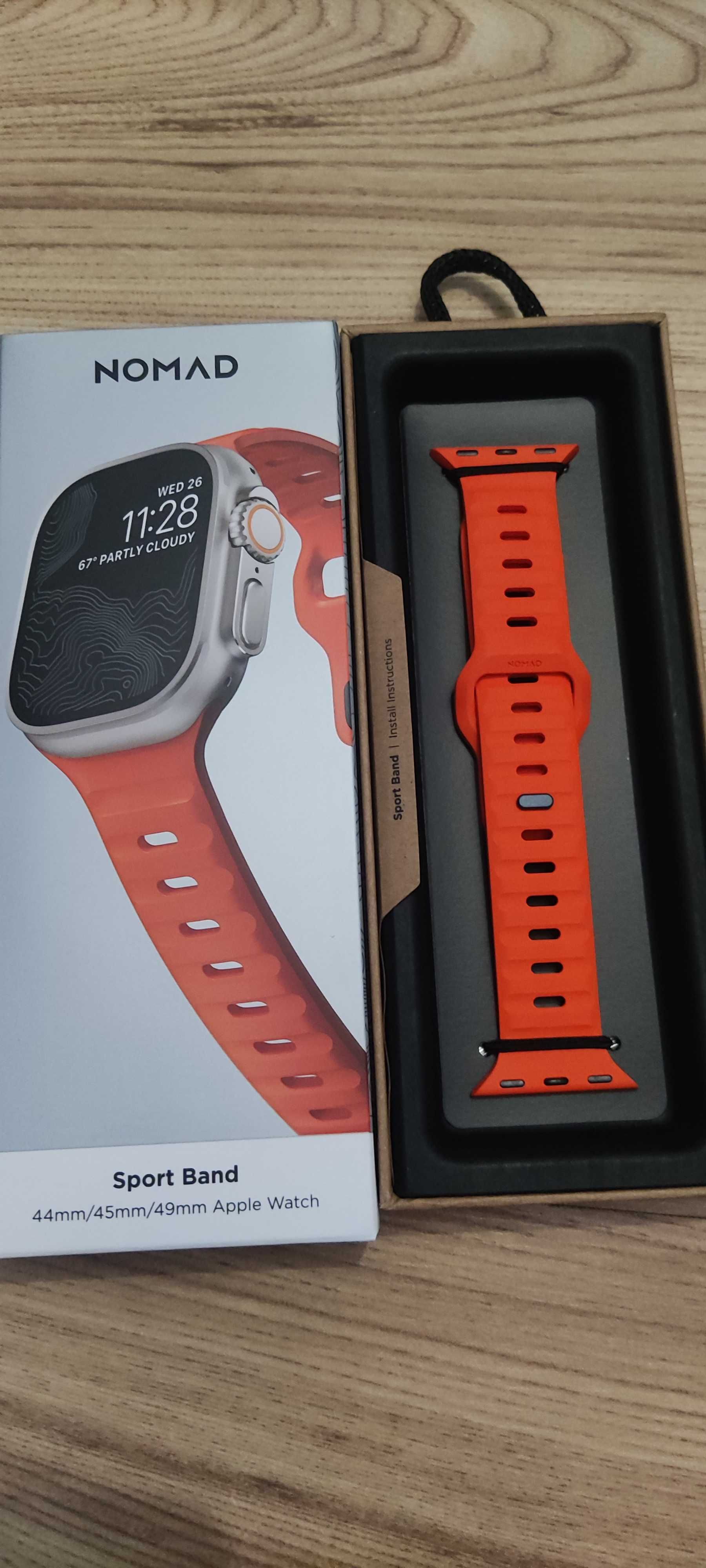 Pasek Nomad Sport Strap do Apple Watch 49/45/44/42 mm, pomarańczowy