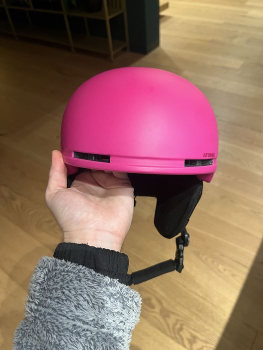 Kask narciarski dziewczecy rozowy Atomic 48-52