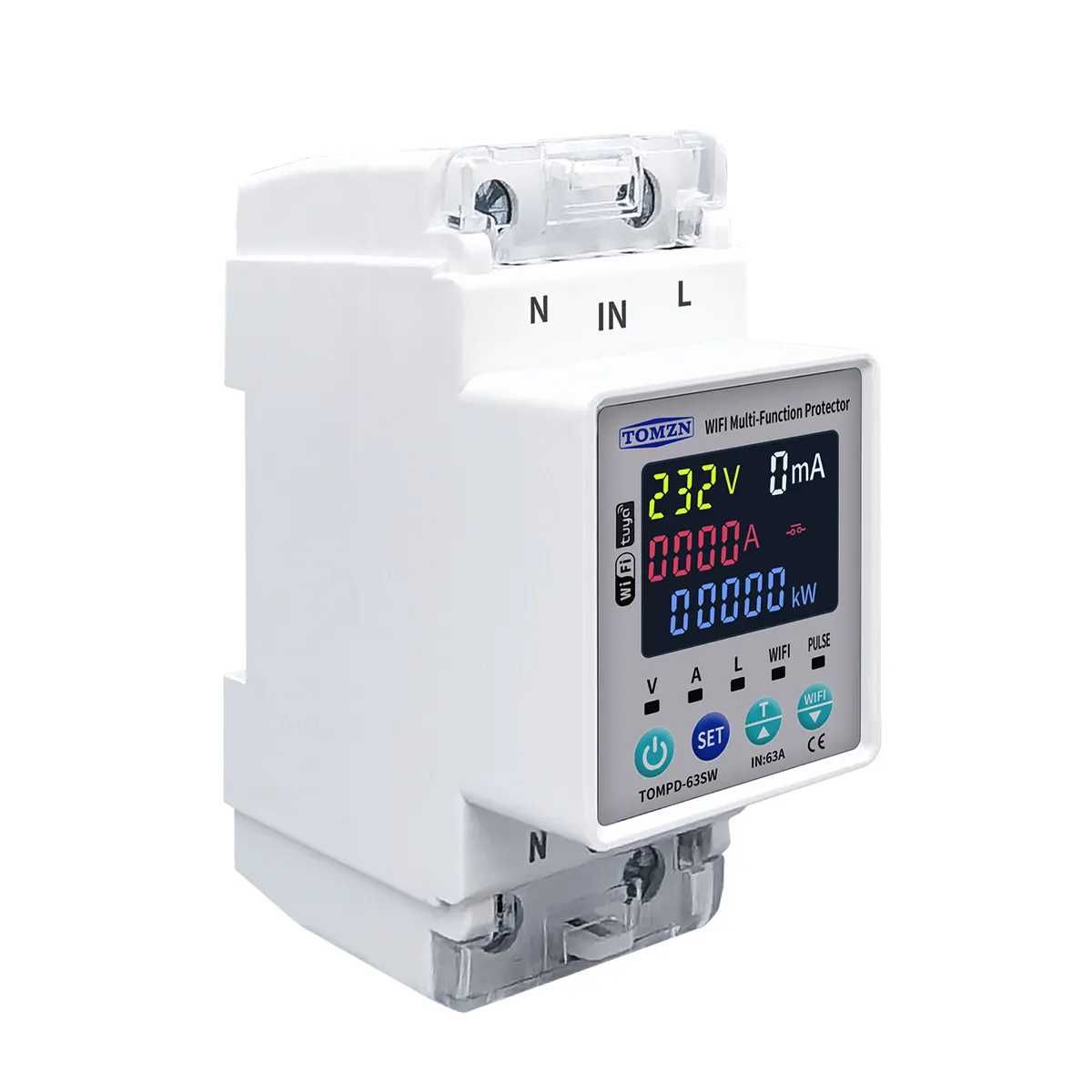 Розумне Wifi реле напруги Tomzn TOMPD-63SW 2P 63A Tuya