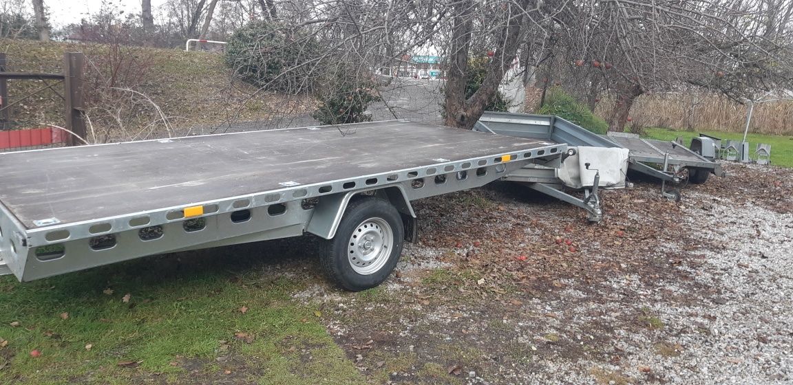 Laweta przyczepa Niepołomice 2000kg DMC pełna wynajem wypożyczalnia