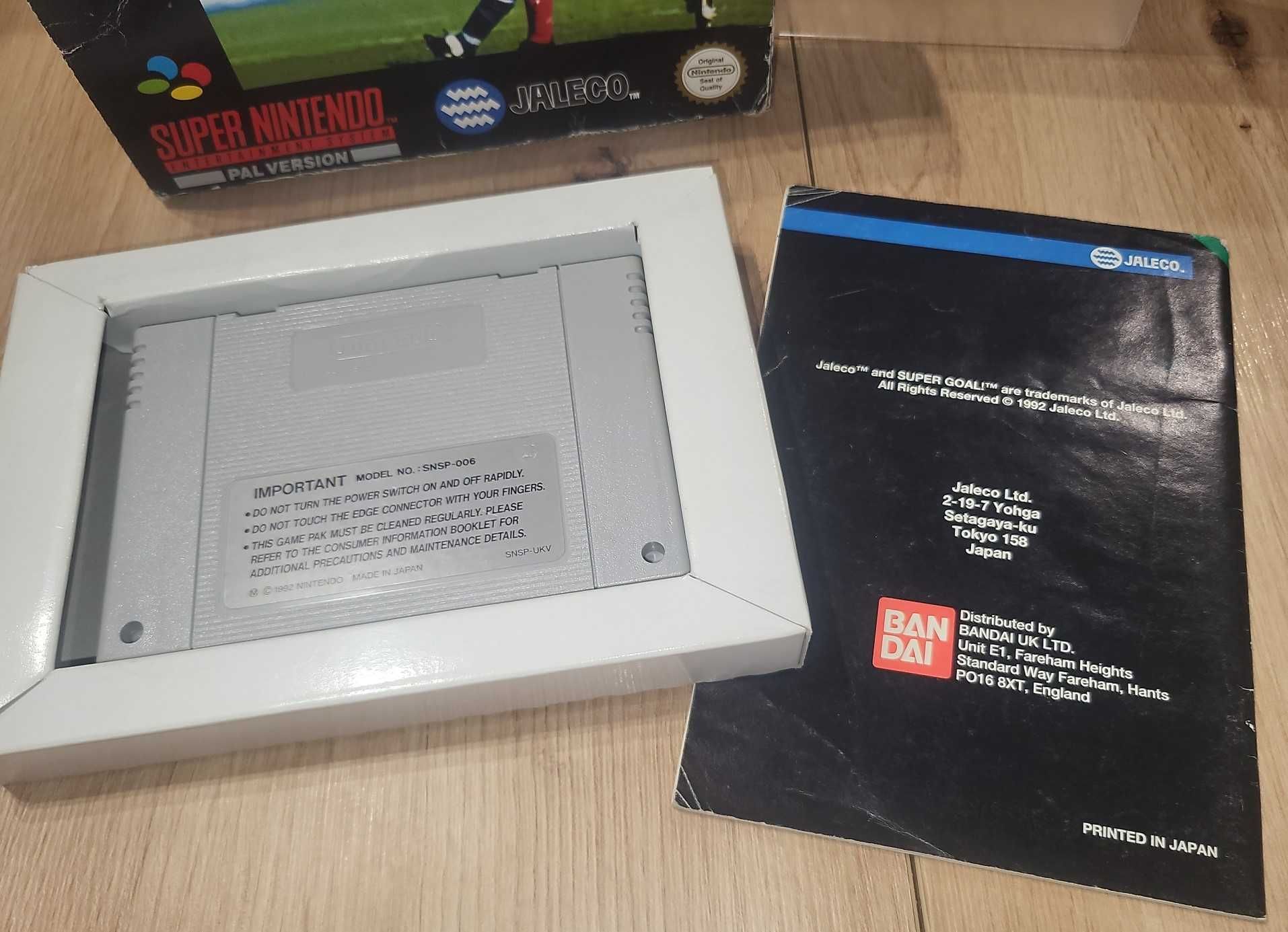 Gra Super GOAL - NINTENDO SNES - DB stan CIB Komplet +Protektor