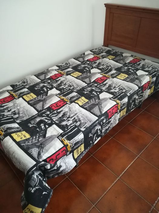 Colcha de solteiro com dois lados