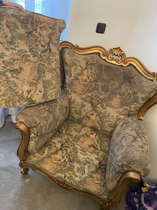 Conjunto de Sofás em Gobelã