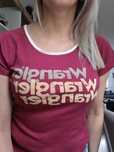 Koszulka, damski t-shirt Wrangler rozm.M, Red Rumba