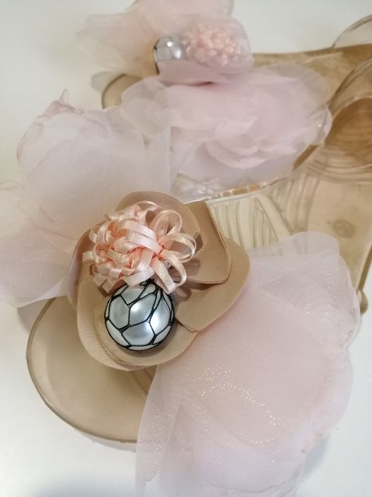 Босоніжки рожеві прозорі