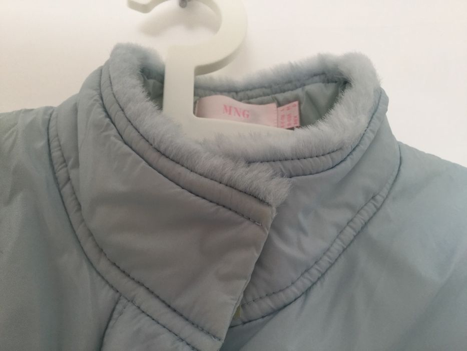 Parka da Mango azul bébé