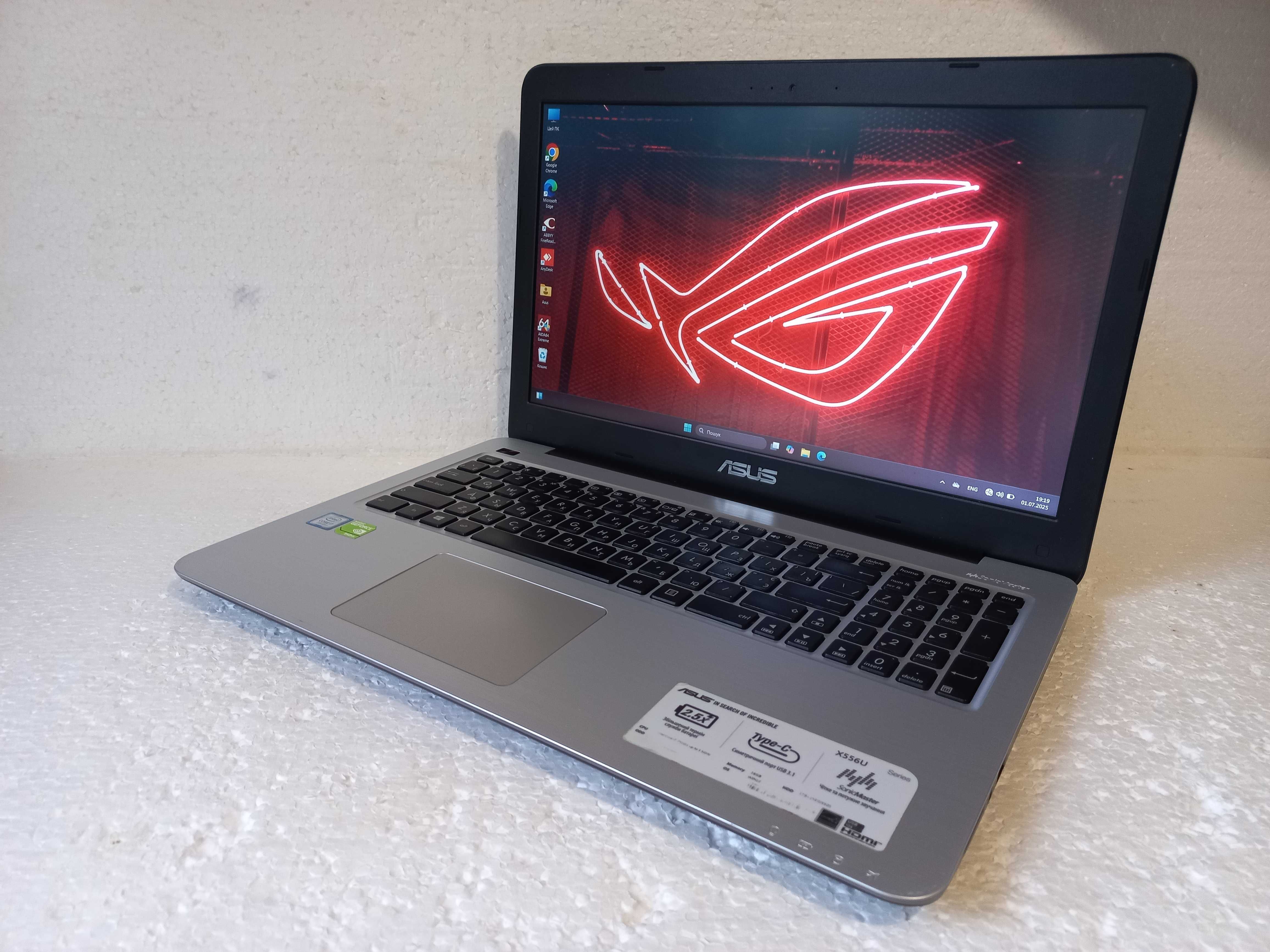 Игровой СВЕЖАК!!  ASUS X556U + (Core i7 7500U) + ТОВ Видео + ИДЕАЛ!