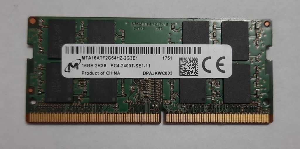 16Gb DDR4 2400MHz Micron MTA16ATF2G64HZ-2G3E1 PC4-19200